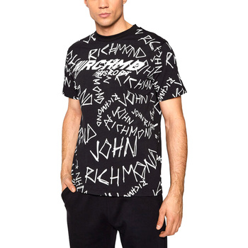 Textil Homem T-Shirt mangas curtas John Richmond - T-shirt nero UMP22145TS Preto