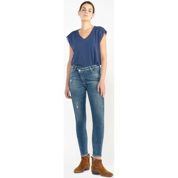 Textil Mulher Calças de ganga Le Temps des Cerises Jeans skinny cintura alta POWER, 7/8 Azul