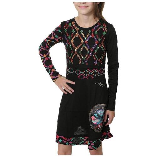 Textil Rapariga Vestidos Desigual  Preto