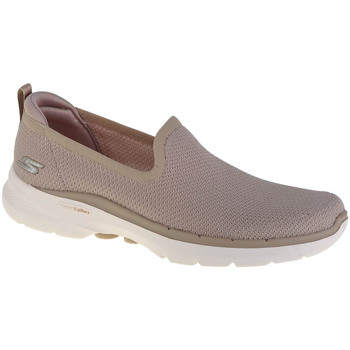 Sapatos Mulher Sapatilhas Skechers Go Walk 6 - Clear Virtue Bege