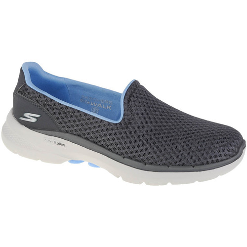 Sapatos Mulher Sapatilhas 216015-NVGY Skechers Go Walk 6 - Big Splash Cinza