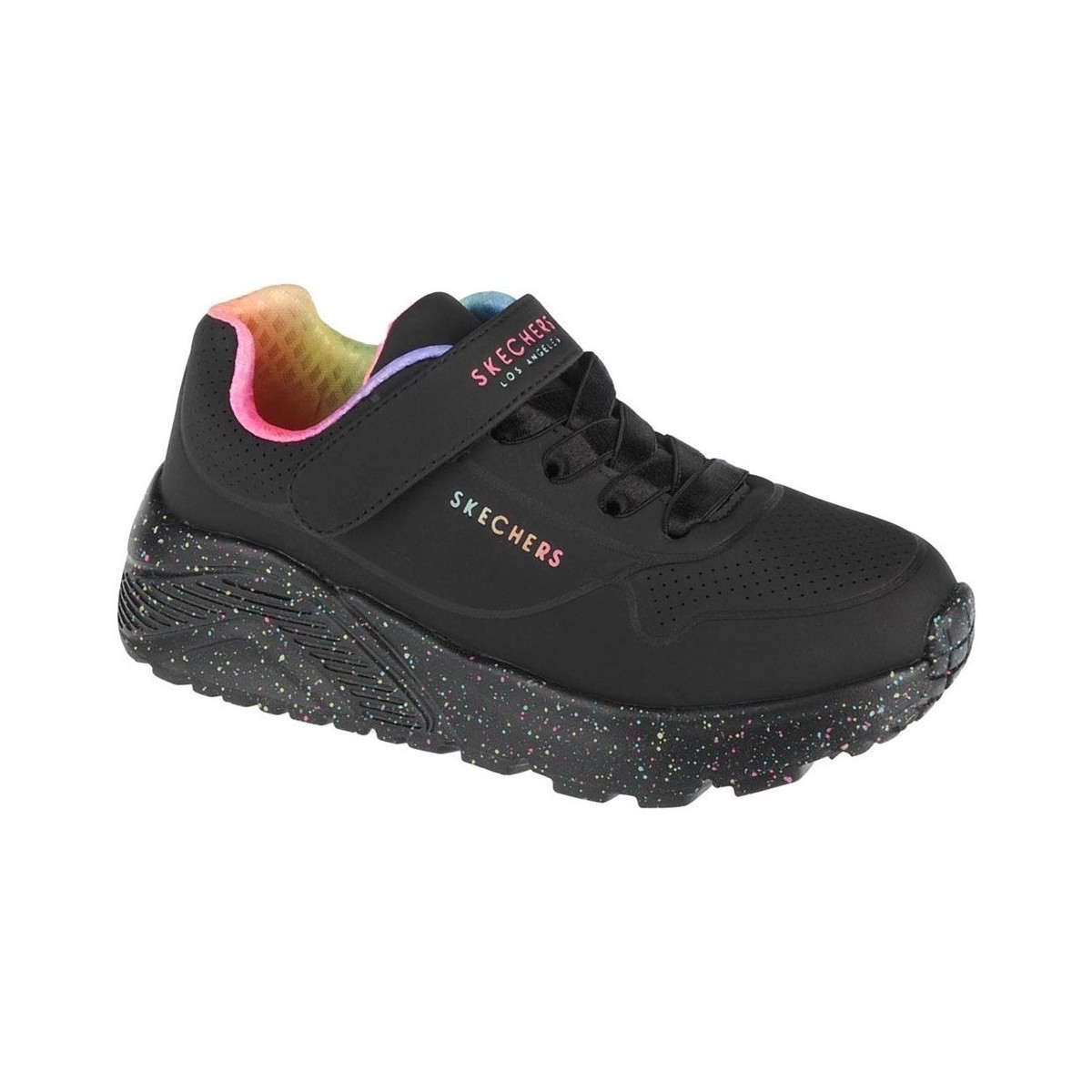 Sapatos Criança Sapatilhas Skechers Uno Lite Rainbow Specks Preto
