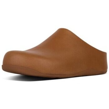 Sapatos Mulher Chinelos FitFlop SHUV TM LEATHER CARAMEL Azul