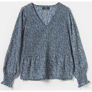 Textil Mulher Tops sem mangas nemen twist smock jacket nmn e20182 1 120 grey tie dye Top SONG Azul