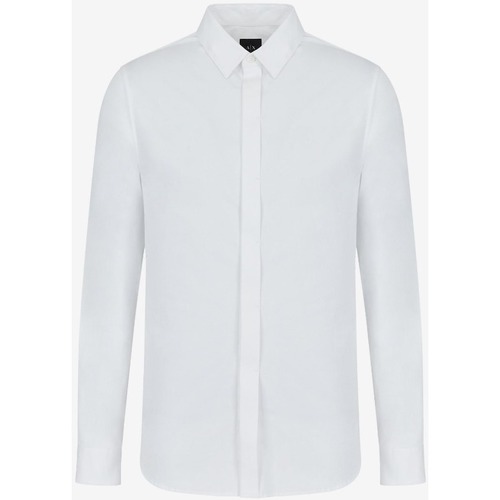 Textil Homem Camisas mangas comprida EAX 8NZCBDZN10Z Branco