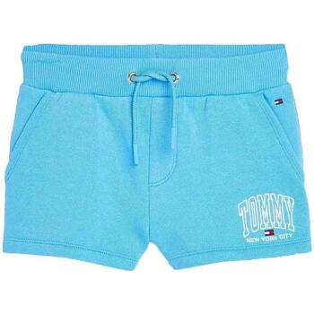 Textil Rapariga Shorts / Bermudas Tommy bianco Hilfiger  Azul