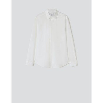Textil Homem Camisas mangas comprida Dondup UC306S PS0012-000 WHITE Branco