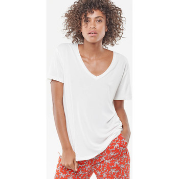 Textil Mulher Almofada de cadeira Toalha de praiaises T-shirt LOLA Branco