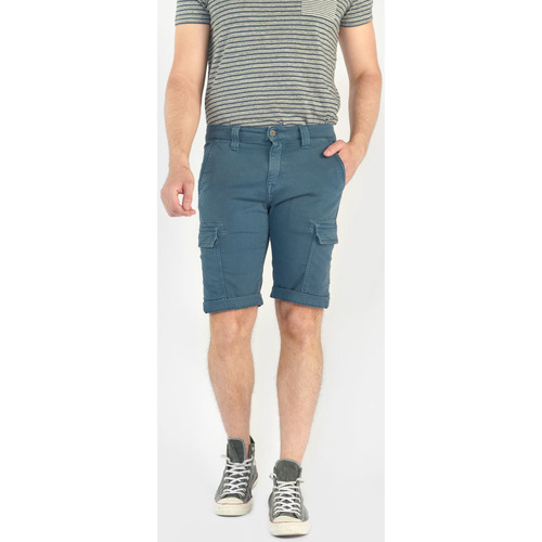 Textil Homem Shorts / Bermudas Calça com bolsos Bermudas calções DAMON Azul
