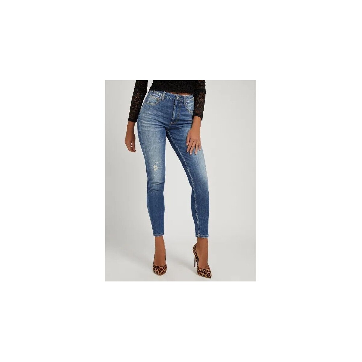 Textil Mulher Calças de ganga Guess MOM W2GA21 D3ZTL-LADC Azul