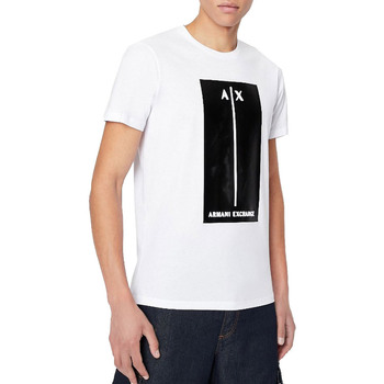 Textil Homem T-shirts e Pólos EAX 3LZTBSZJBVZ Branco