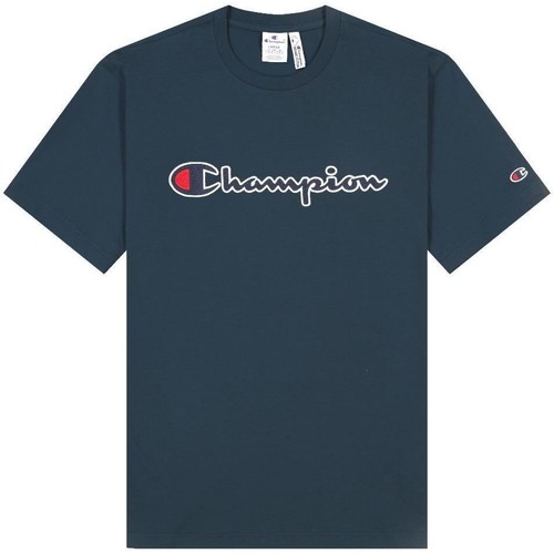 Textil Rapaz Columbia CSC basis logo t-shirt i lilla Champion  Azul