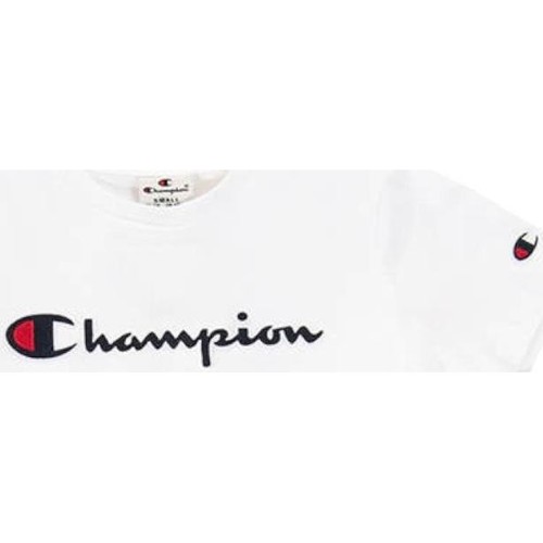 Textil Rapaz Columbia CSC basis logo t-shirt i lilla Champion  Branco