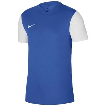 Textil Homem T-Shirt mangas curtas Nike camp Drifit Tiempo Premier 2 Branco, Azul