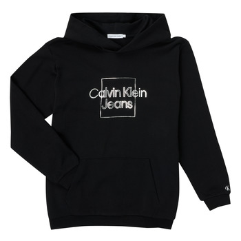 Calvin Klein Jeans METALLIC BOX LOGO RELAXED HOODIE