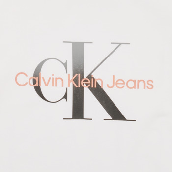 Calvin Klein Jeans GRADIENT MONOGRAM T-SHIRT Branco
