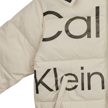 Calvin Klein Jeans BOLD INSTITUTIONAL LOGO PUFFER JACKET Branco