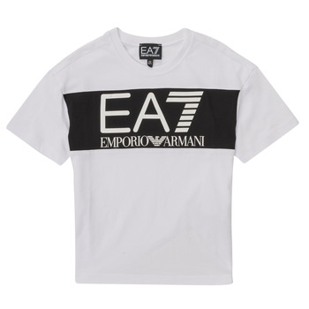 Textil Rapaz T-Shirt mangas curtas Emporio Armani EA7 6LBT58-BJ02Z-1100 Branco