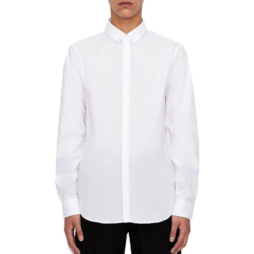 Textil Homem Camisas mangas comprida EAX 8NZC31ZN28Z Branco