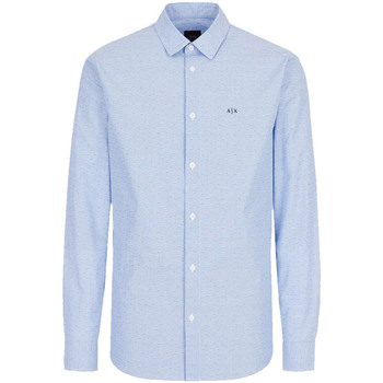 Textil Homem Camisas mangas comprida EAX 35954-22222 Azul