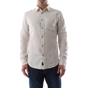 Textil Homem Camisas mangas comprida Dockers A1114 0025 - SLIM ORIGINAL-EGRET Bege