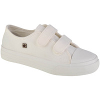 Triple Stitch Sneakers Without Laces In White Leather Man