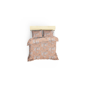 Casa Conjunto de roupa de cama Mjoll Chicory - Orange Laranja branco