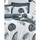 Casa Conjunto de roupa de cama Mjoll Dominik - White Branco preto escuro / Azul