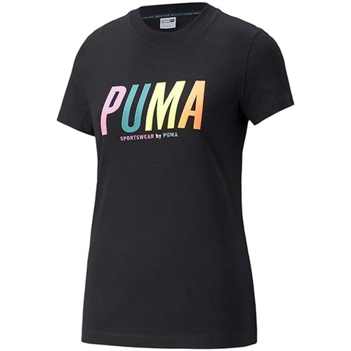 Textil Mulher T-Shirt mangas curtas Puma Swxp Graphic Preto
