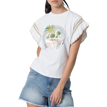 Textil Mulher T-shirts e Pólos Kocca CHELSEA Branco