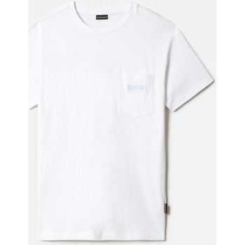 Textil Homem polo-shirts men cups robes Burgundy Shorts Napapijri S-MORGEX NP0A4GBP0021-BRIGHT WHITE Branco