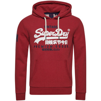 Textil Homem Sweats Superdry Sweat à capuche  Vintage Logo Emb Zip Track Vermelho