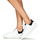 Sapatos Mulher Sapatilhas Victoria MILAN EFECTO PIEL & SERR Branco / Preto