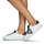 Sapatos Mulher Sapatilhas Victoria TENIS EFECTO PIEL GLITTER Branco / Prata