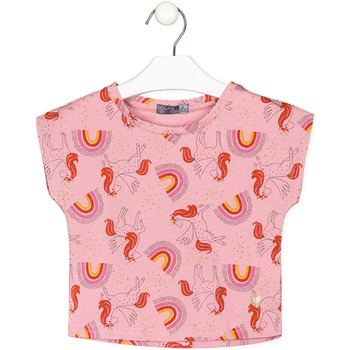 Textil Criança T-shirts e Pólos Losan 216-1001AL Rosa