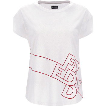 Textil Mulher T-shirts e Pólos Freddy S2WFTT2 Branco