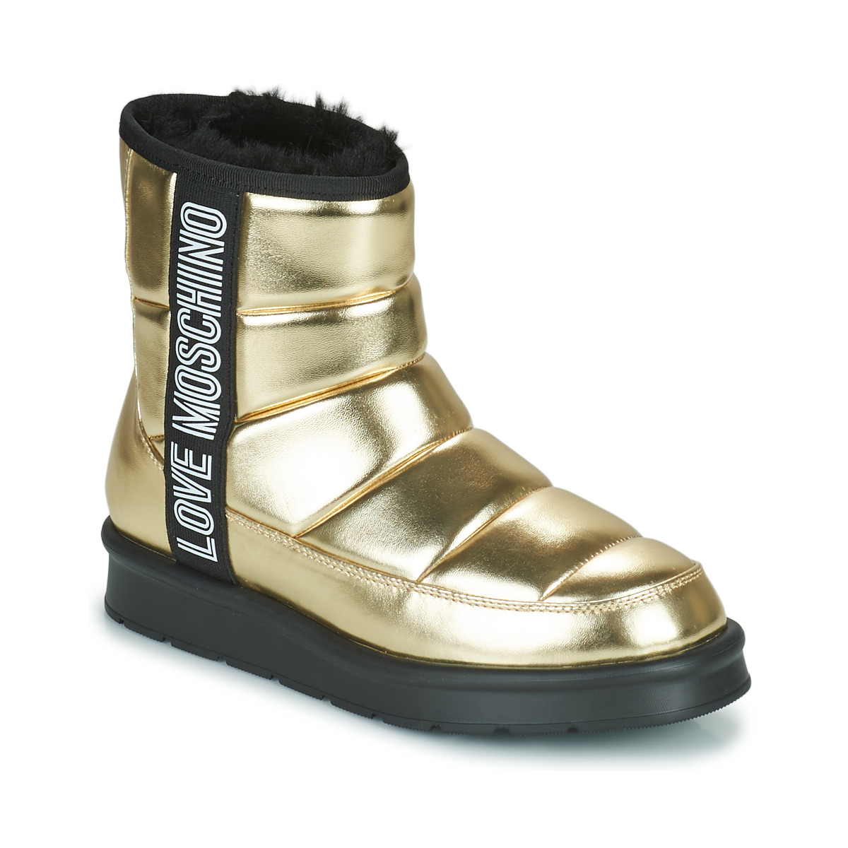 Sapatos Mulher Botas de neve Love Moschino JA24103H1F Ouro
