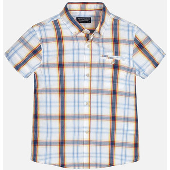 Textil Rapaz Camisas mangas comprida Mayoral SS186148-3-25 Azul
