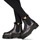 Sapatos Mulher Botas baixas Dr. Mary Martens 2976 Quad  Fur Lined Distressed Metallic Preto