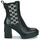 Sapatos Mulher Botins Karl Lagerfeld VOYAGE VI Monogram Gore Boot Preto