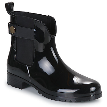 Sapatos Mulher Botas de borracha Tommy Hilfiger Ankle Rainboot With Metal Detail Preto