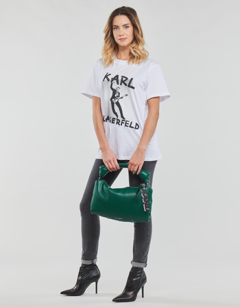 Karl Lagerfeld KARL ARCHIVE OVERSIZED T-SHIRT Branco