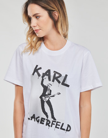 Karl Lagerfeld KARL ARCHIVE OVERSIZED T-SHIRT Branco
