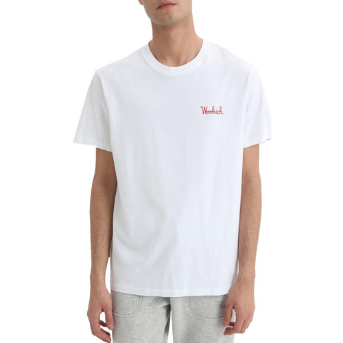 Textil Homem T-shirts e Pólos Woolrich WOTE0065MR Branco
