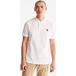 Textil Homem T-shirts e Pólos inch Timberland TB0A26N41001 POLO-1001 - WHITE Branco