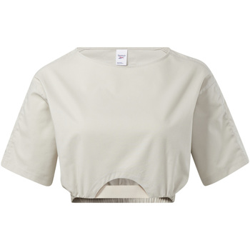 Textil Mulher Tops / Blusas Reebok Sport - T-shirt grigio HB8651 GRIGIO