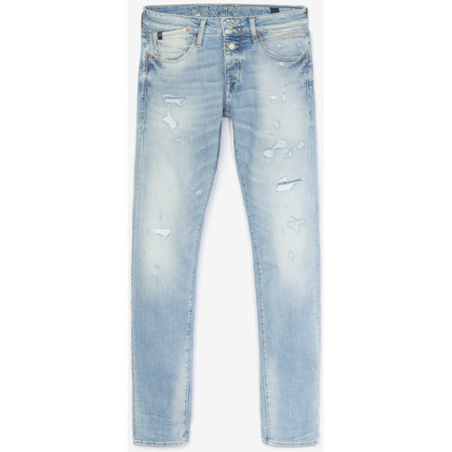 Textil Homem Calças de ganga Tops / Blusasises Jeans slim elástica 700/11, comprimento 34 Azul