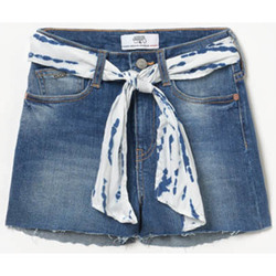 Textil Rapariga Shorts / Bermudas Le Temps des Cerises Calções calções em ganga TIKA Azul