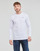 Textil Homem organic cotton logo-stripe T-shirt Blu ORIGINAL BASIC 2 LONG Branco