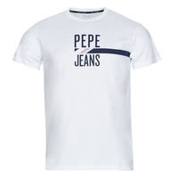 Textil Homem T-Shirt mangas curtas Pepe Ultra jeans SHELBY Branco